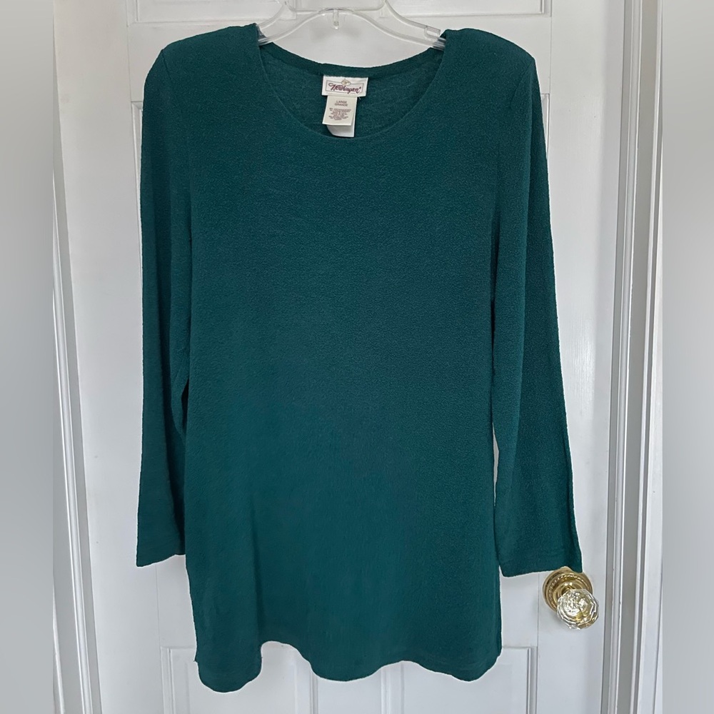 Worthington Teal Crew Neck Sweater